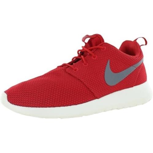 Nike Roshe Run Rosherun Red Grey Sail Mens Sportwear Running Shoes SZ 11