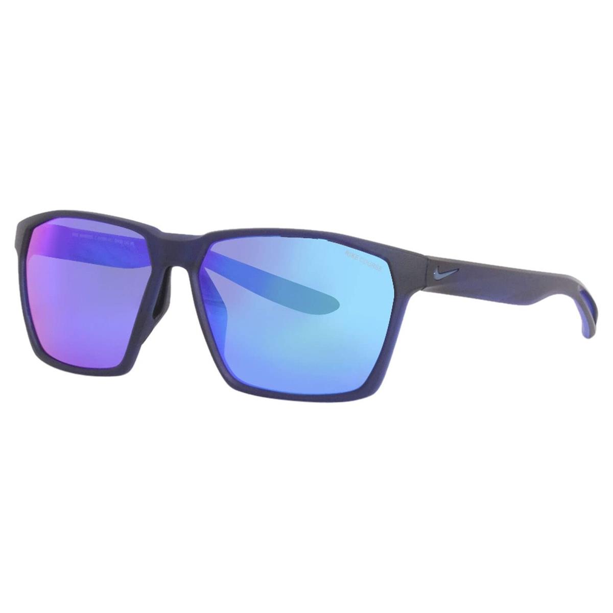 Nike EV1096 451 Matte Obsidian Maverick E Sunglasses with Blue Mirror Lenses