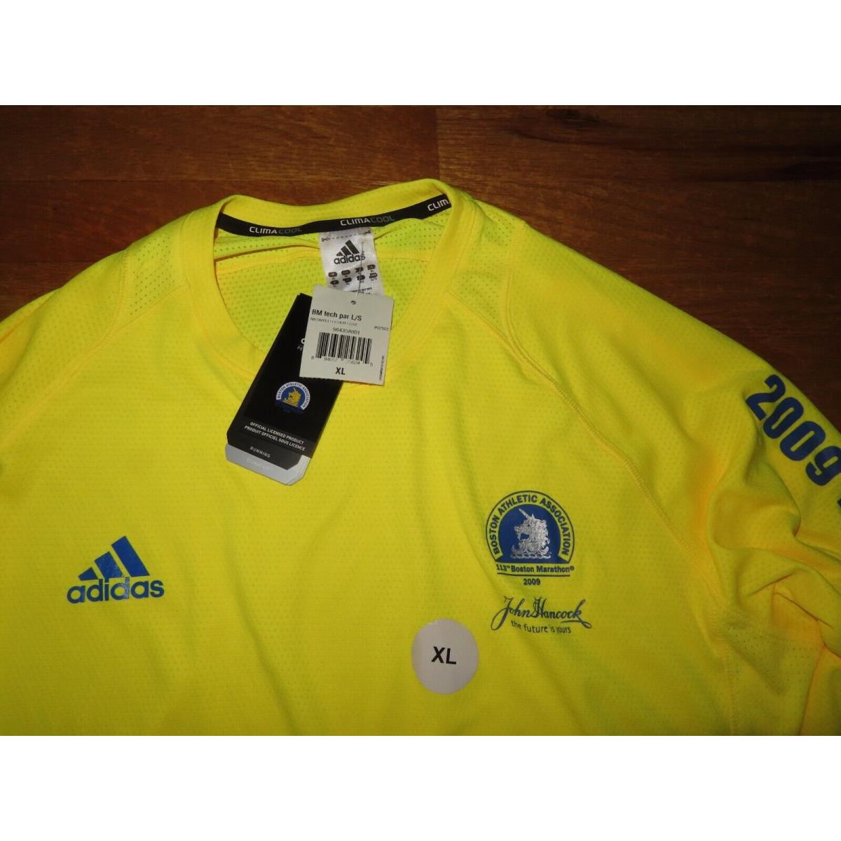 April 2009 Adidas 113th B.a.a. Boston Marathon XL Long Sleeve Shirt w/ Tags