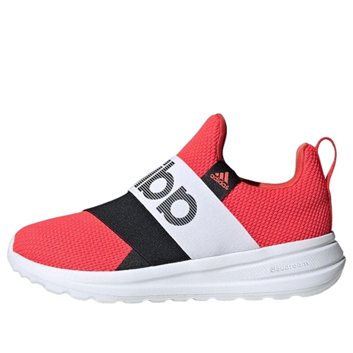 Adidas Kids Lite Racer Adapt 6.0 `bright Reddish Orange/white` - SZ 4