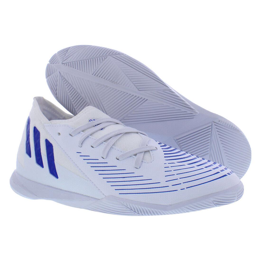 Adidas Predator Edge.3 IN GS Boys Shoes Size 12 Color: White/blue