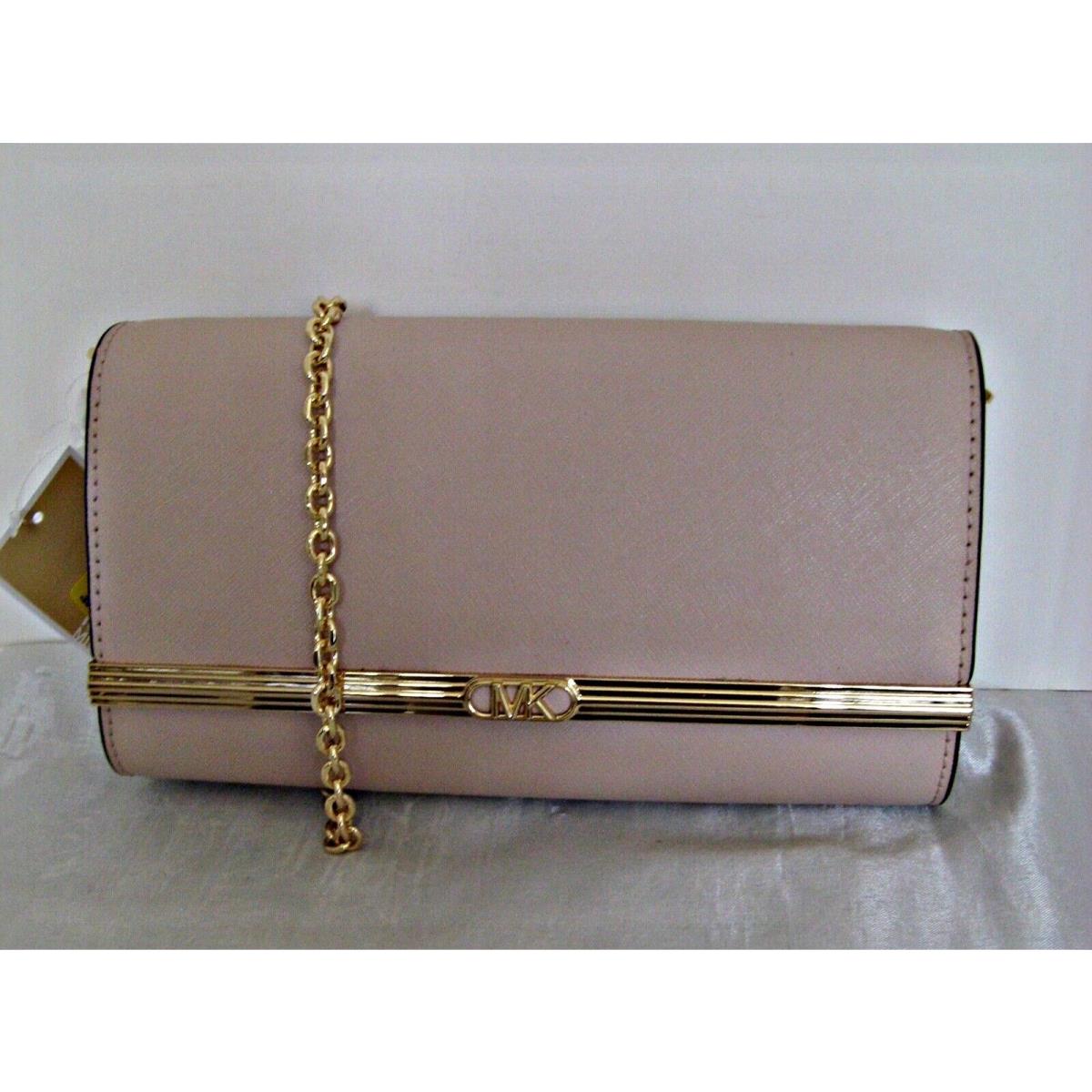 Michael Kors - Mona Large EW Leather Clutch - Soft Pink