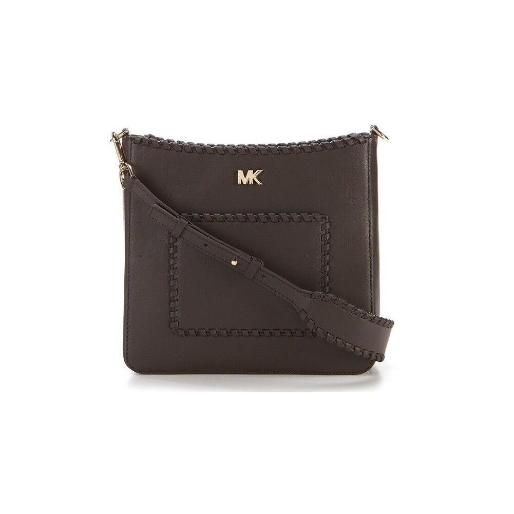 Michael Kors Women`s Gloria Pocket Swing Pack Crossbody Chocolate