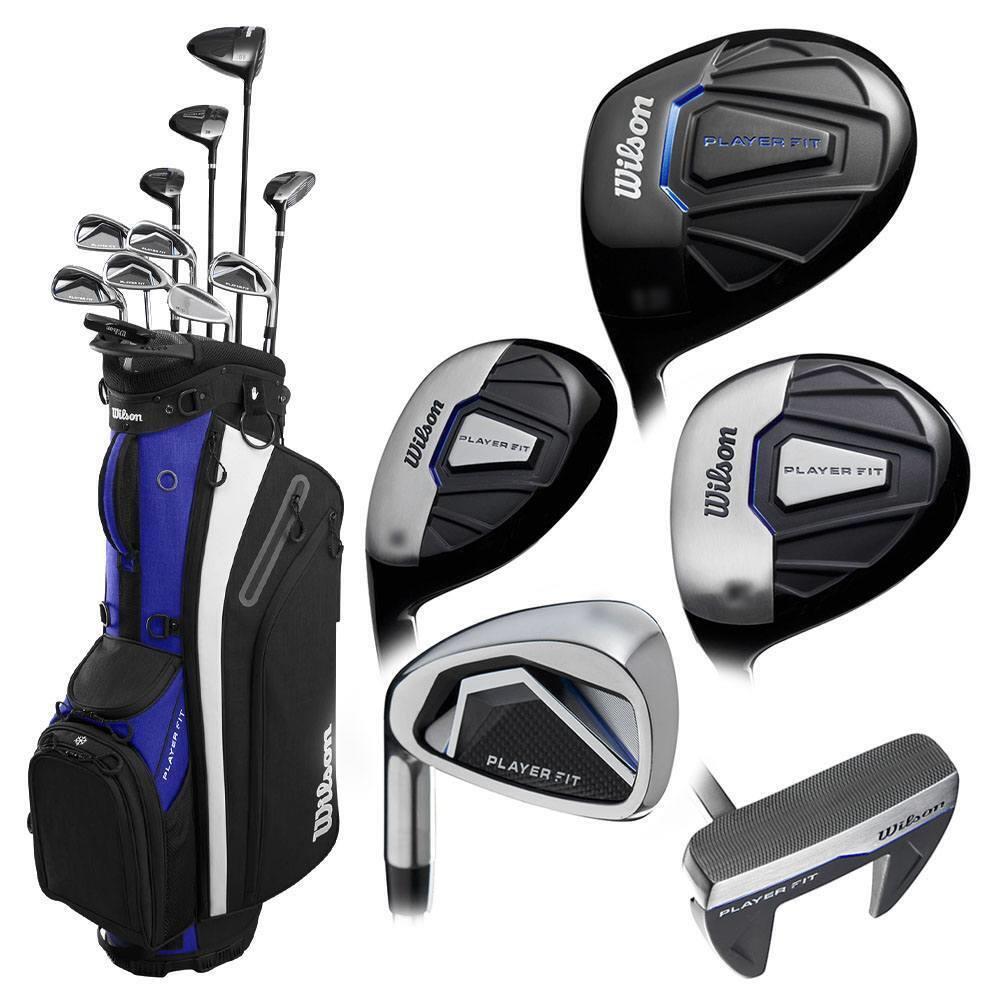 2024 Wilson Playerfit Full Set LH 11 Clubs + 1 Stand Bag Graph/steel Reg - Chrome