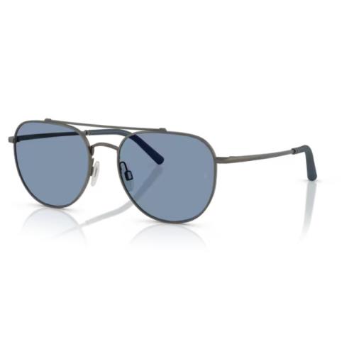 Oliver Peoples 0OV1346S R-10 533980 Pewter Marine Round Men`s Sunglasses