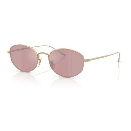 Oliver Peoples 0OV1347ST Estra 50353E Soft Gold Magenta Round Men`s Sunglasses