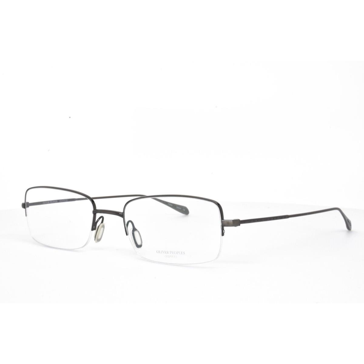 Oliver Peoples Eyeglasses Gunmetal Half Rimless Frame Lovano 4625 53-19-145