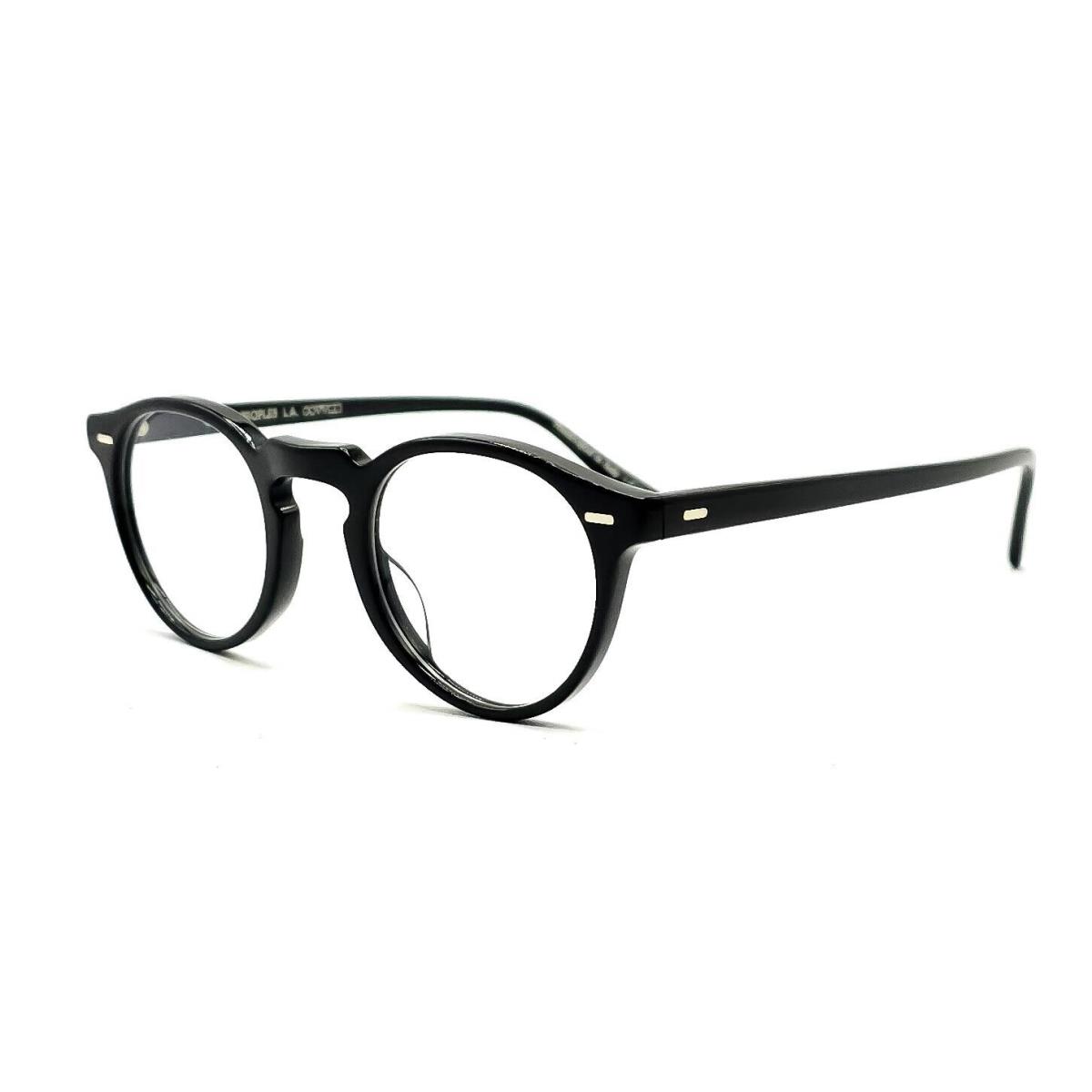 Oliver Peoples OV5186 Gregory Peck Eyeglasses 1005 Black 45 - Frame: Black, Lens: Clear