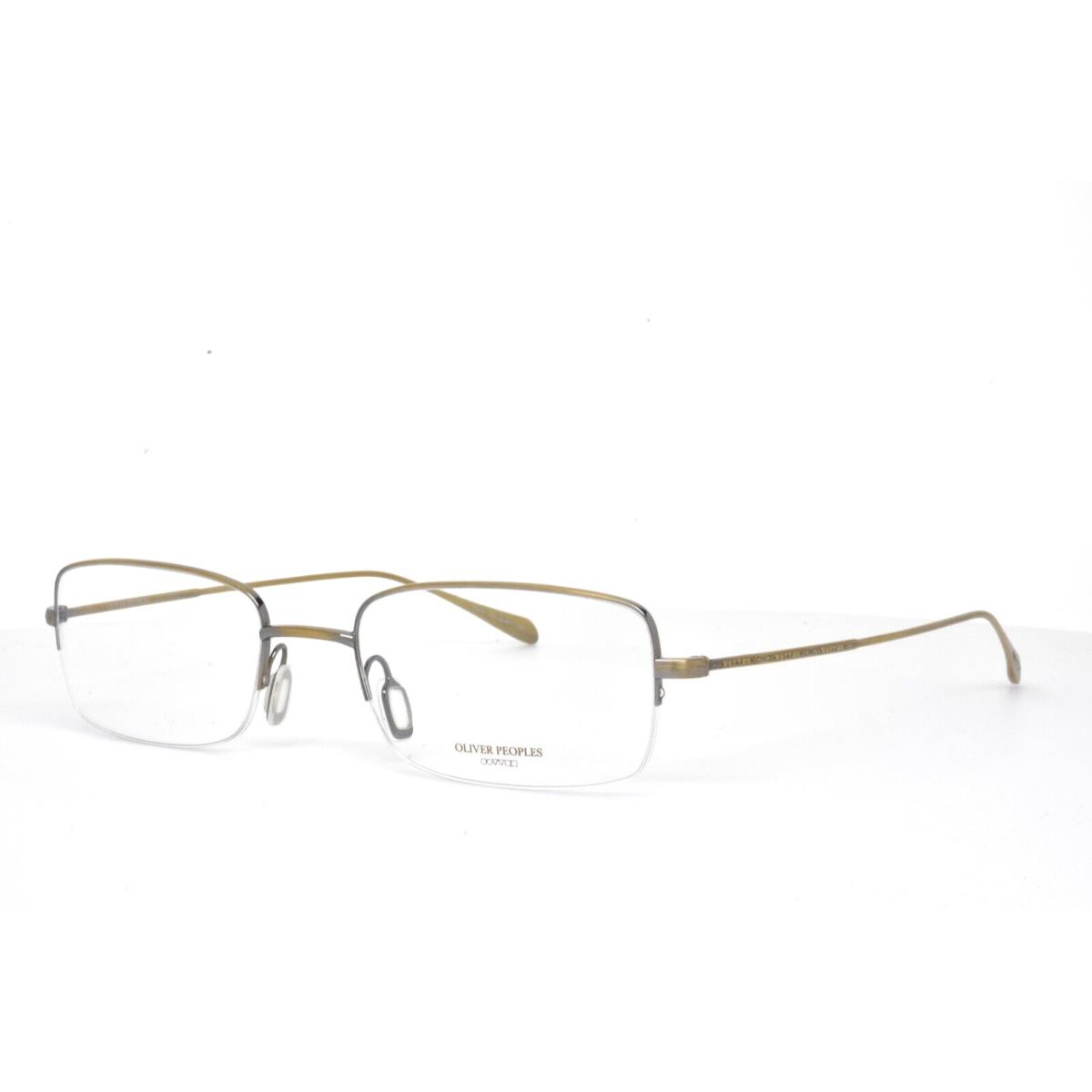 Oliver Peoples Eyeglasses Antique Gold Half Rimless Frame Lovano 4628 53-19-145