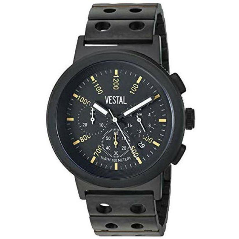 Men`s Vestal Retrofocus Chr Chronograph Metal Black Watch SLR44CM03-DBKM