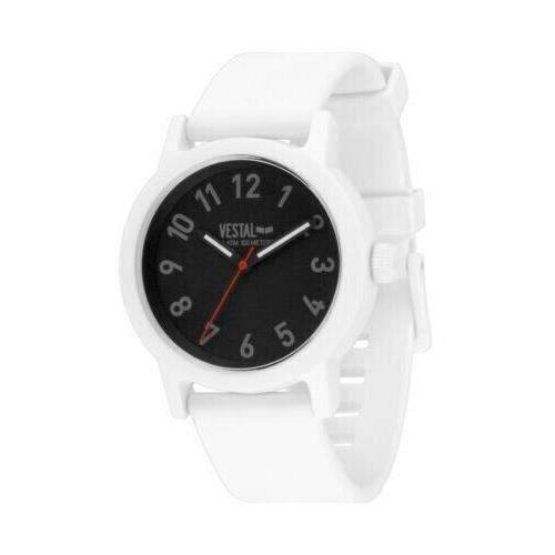 Vestal Alpha Bravo Plastic Wristwatch - ALP3P01 - White/black