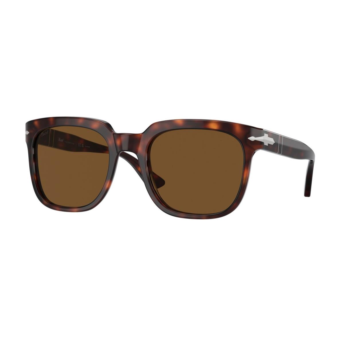 Persol PO3323S 24 57 Havana Brown Polar Polarized 56 mm Unisex Sunglasses