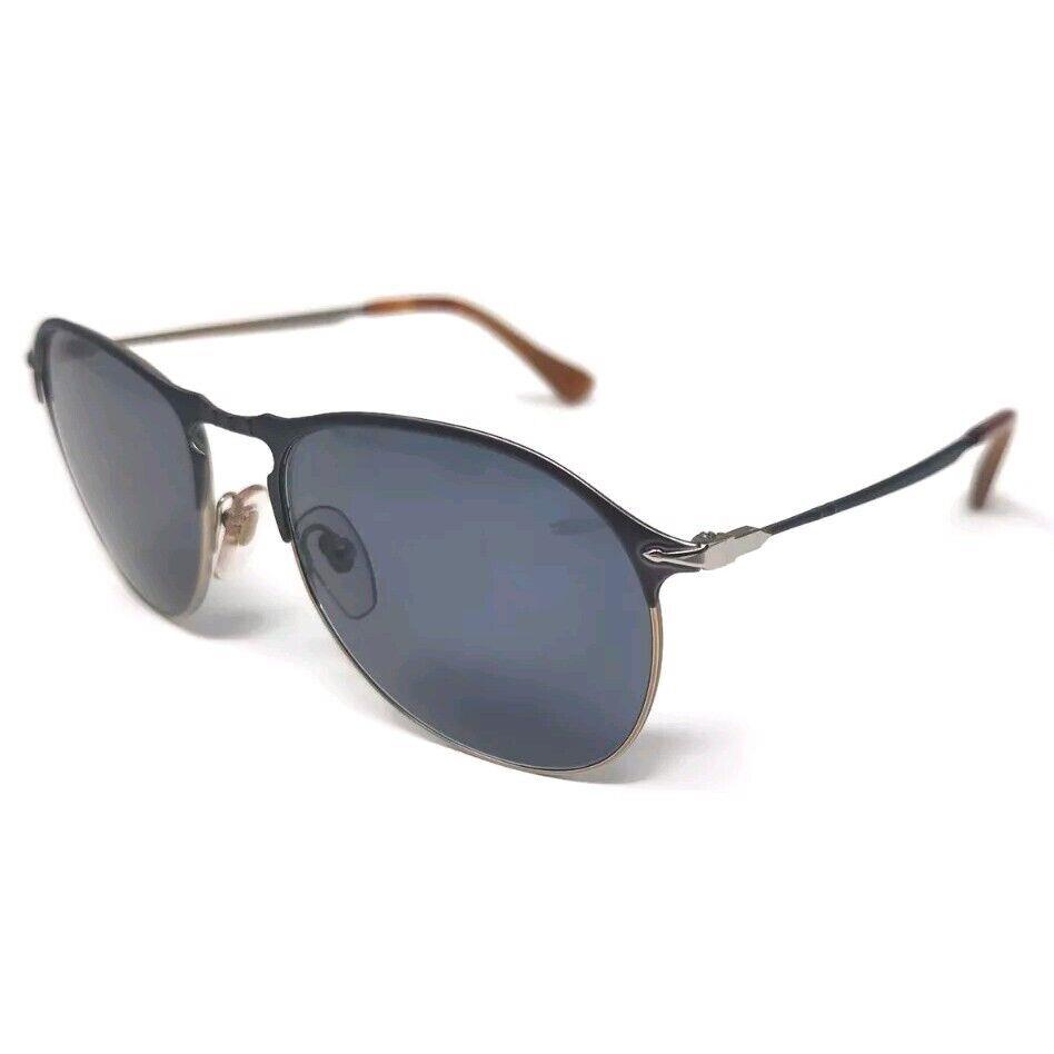 Nos Persol 7649S Sunglasses - Metal/grayblue Glass Lens