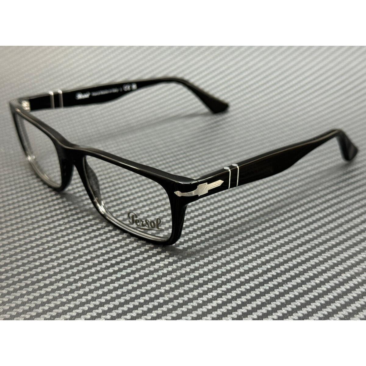 Persol PO3050V 95 Black Demo Lens Men`s Eyeglasses 55 mm