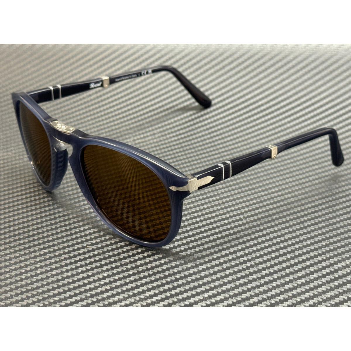 Persol PO0714 121733 Blue Brown Unisex 54 mm Sunglasses