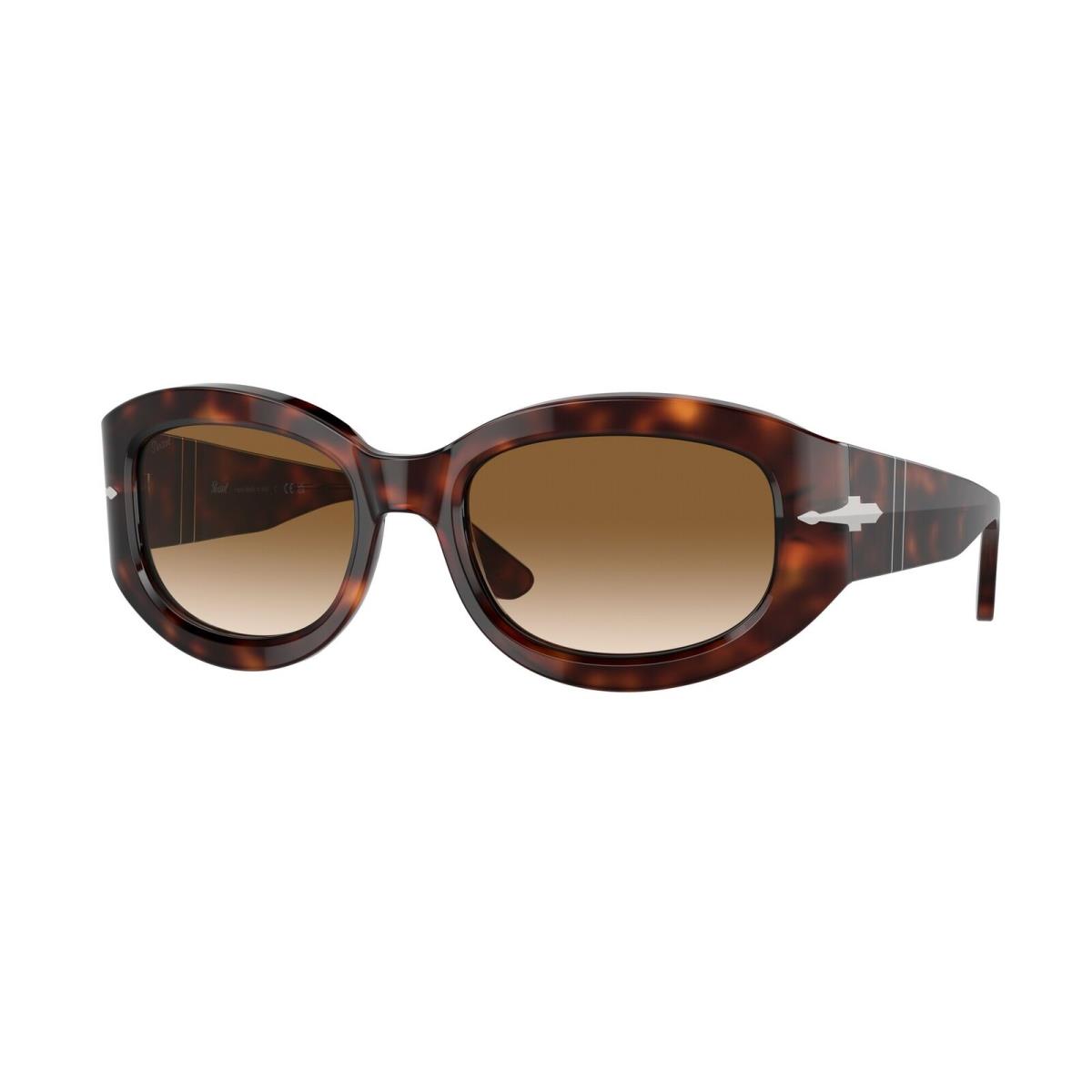 Persol PO3335S 24 51 Havana Clear Gradient Brown 56 mm Unisex Sunglasses