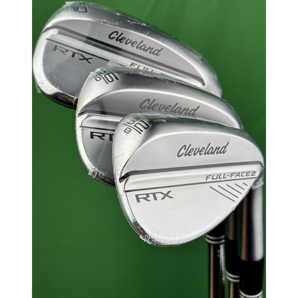 Cleveland Rtx Full Face 2 Wedge Set 52-08 56-10 60-08 Steel DG Spinner