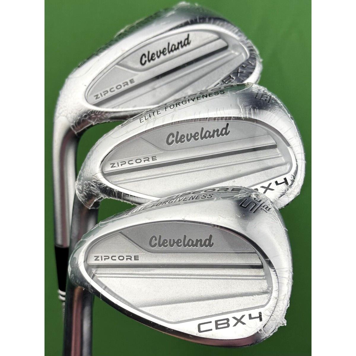 Cleveland Cbx 4 Zipcore Wedge Set Left Hand 52 56 60 Steel GW SW LW