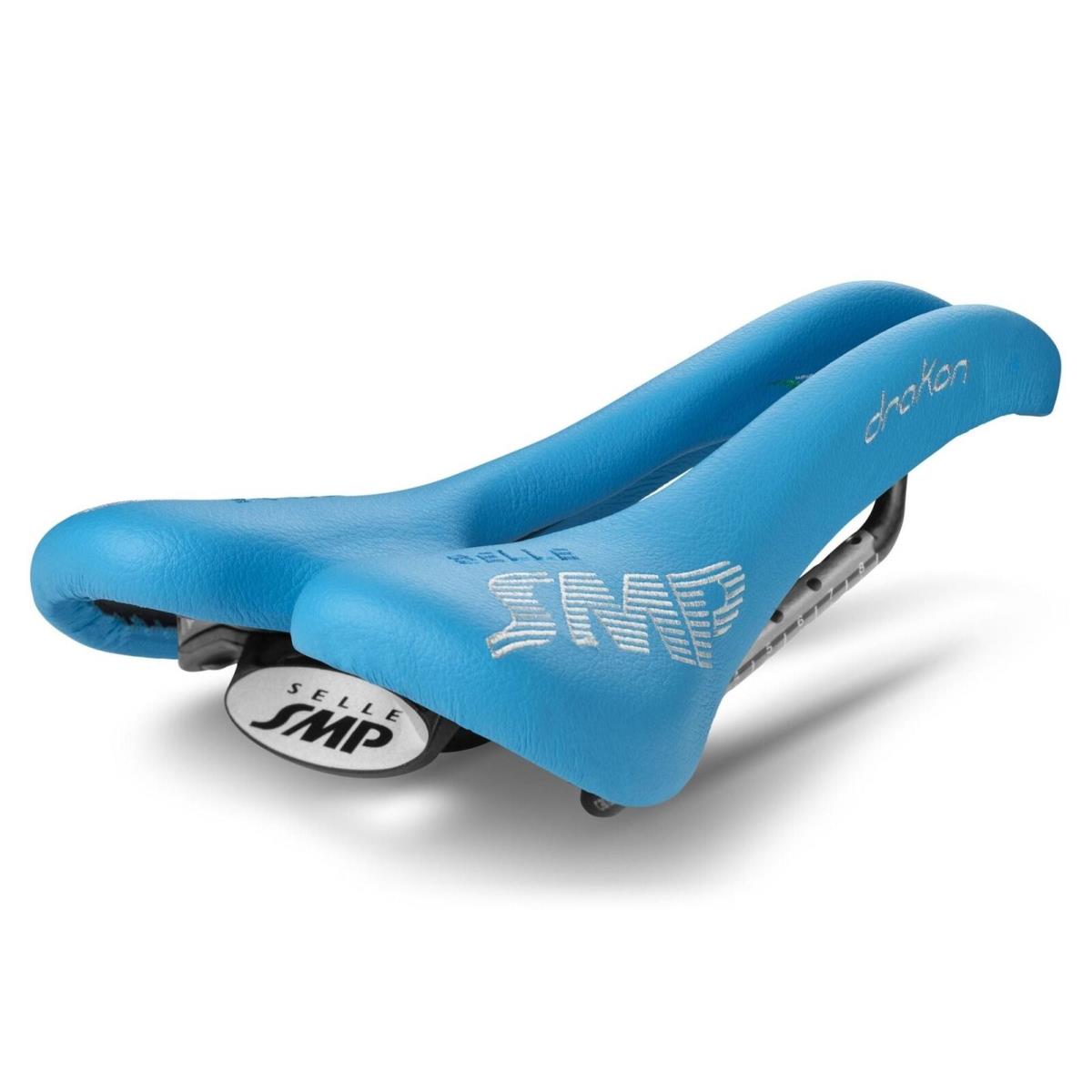 Selle Smp Drakon Saddle with Carbon Rails Light Blue