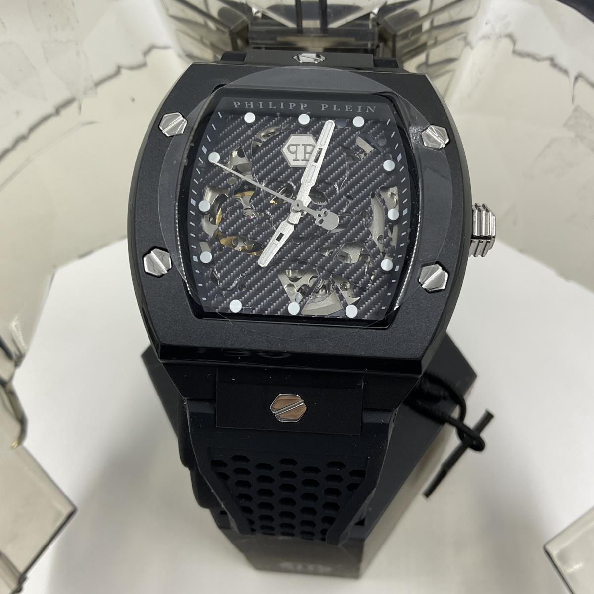 Philipp Plein Skeleton Ecoceramic Watch Black