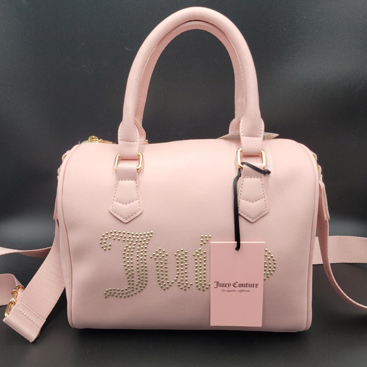 Juicy Couture Pink Satchel Purse Diamond Obsession Bedazzled Y2K Logo Bag