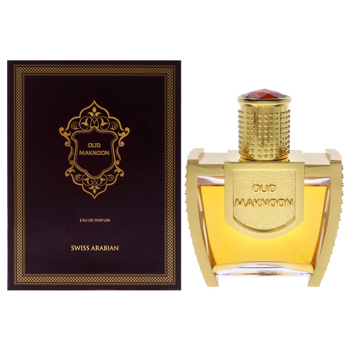 2 Pack Oud Maknoon by Swiss Arabian For Unisex - 1.5 oz Edp Spray