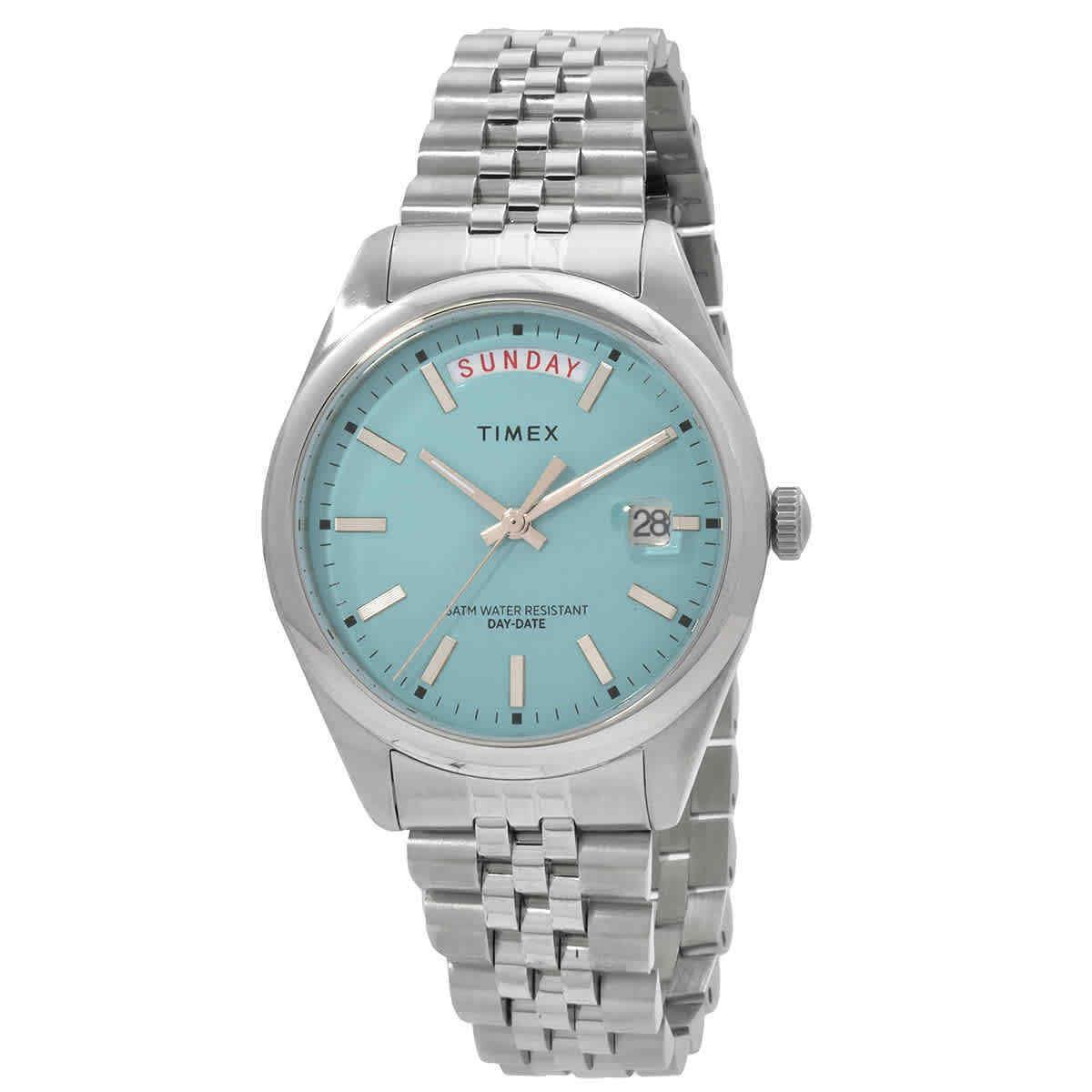 Timex Legacy Day and Date Quartz Blue Dial Ladies Watch TW2V68400VQ