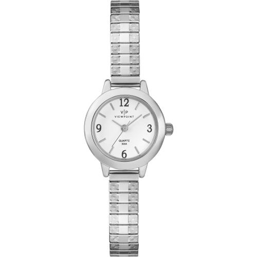 Viewpoint by Timex CC3D83300 Women`s Silver-tone Stainless Steel Expansion Band