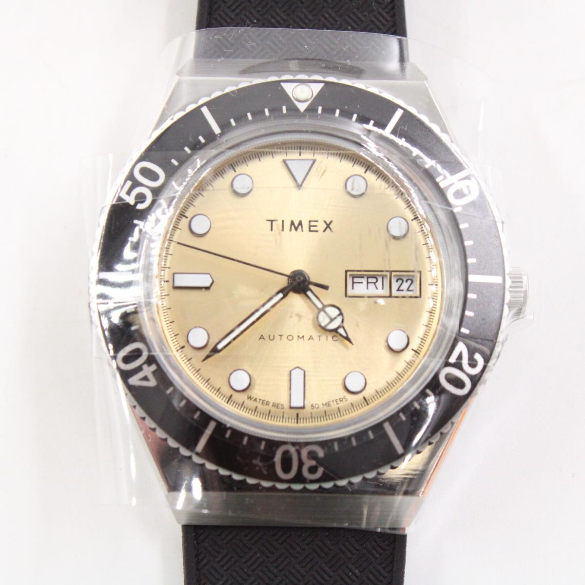 Timex M79 Automatic 40mm Stainless Steel Watch with Rubber Strap TW2W47600