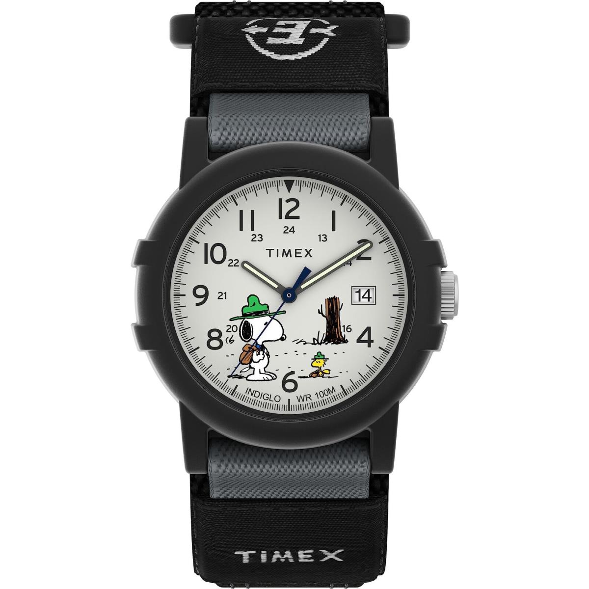 Timex Men`s Watch Expedition Waterproof 100M Black/white/black/peanuts