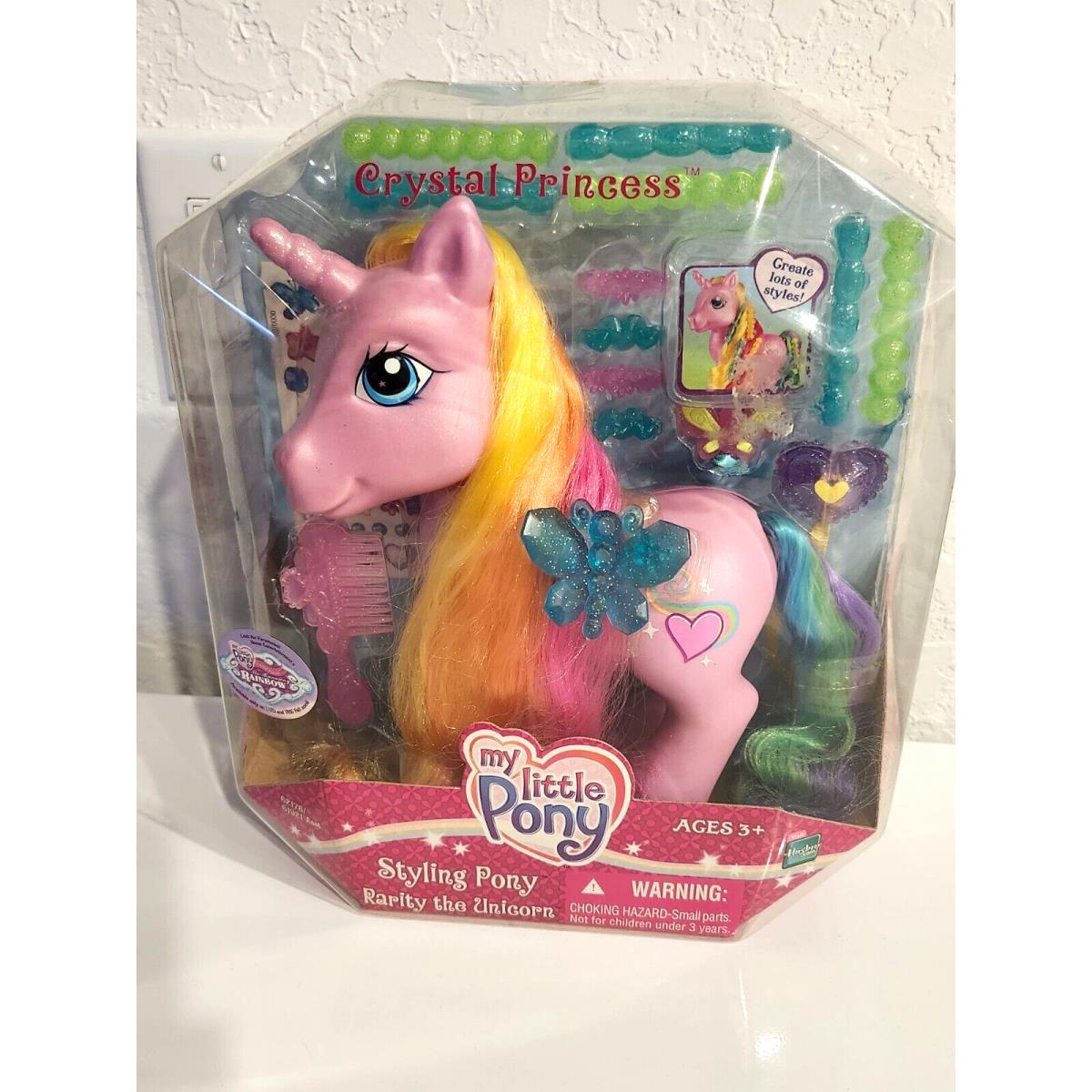 Hasbro MY Little Pony Styling Pony Rarity The Unicorn Crystal Princess