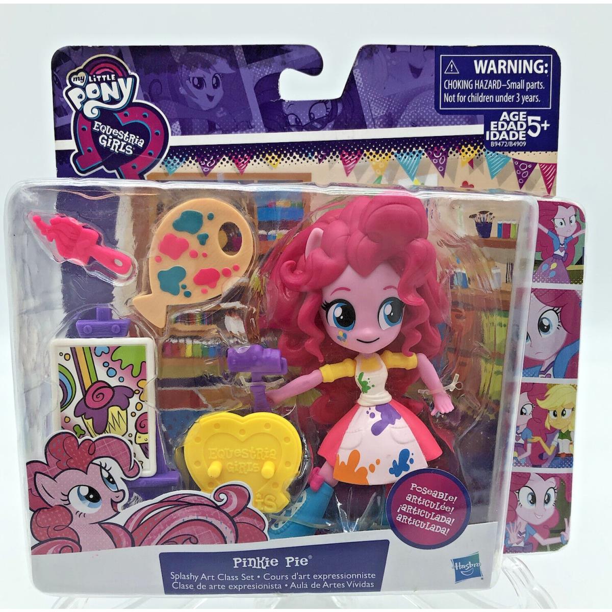 My Little Pony Equestria Girls Minis Pinkie Pie Splashy Art Class Set Doll Figur