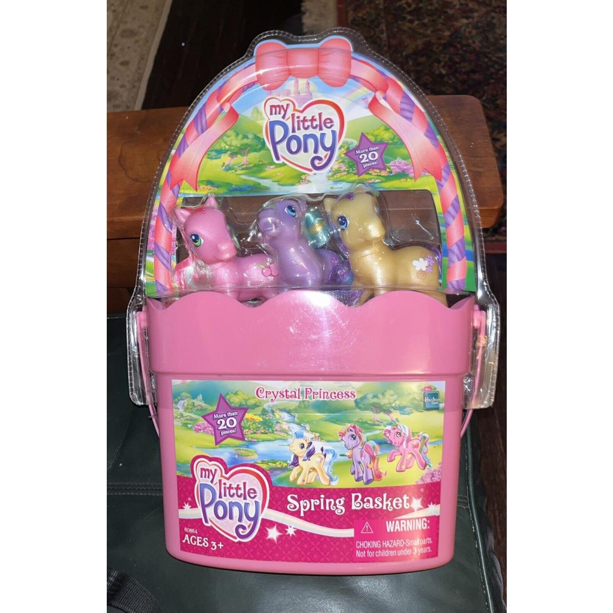 2005 My Little Pony Crystal Princess Easter Spring Basket Lavender Cloud Berries