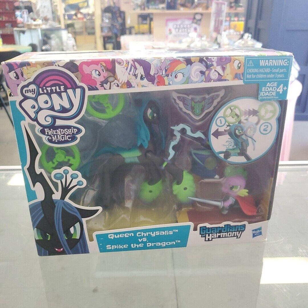 Mlp Queen Chrysalis vs Spike Figure Set My Little Pony Guardians Harmony 2016