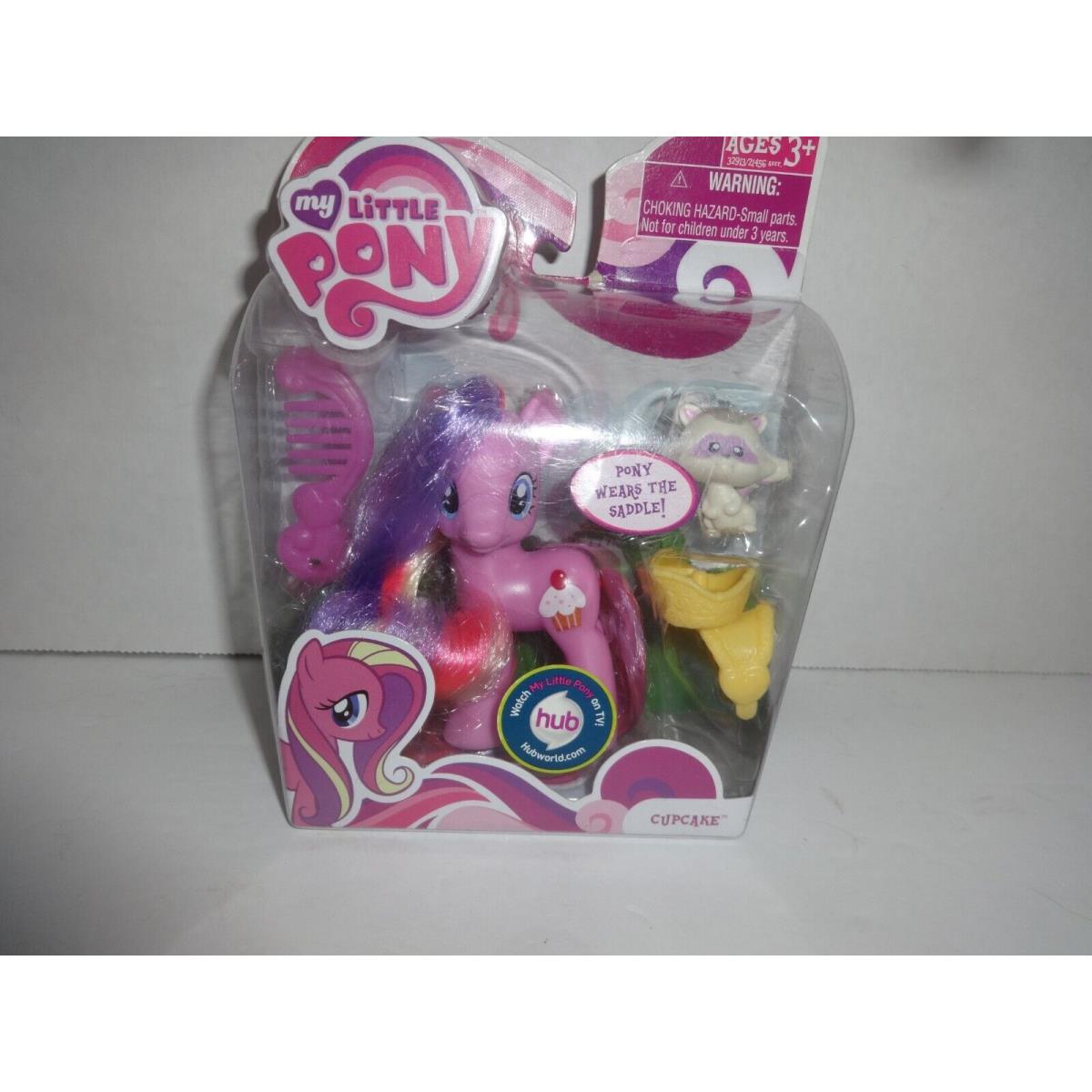 My Little Pony 3 Cupcake G4 w Raccoon Pet Friendship Is Magic