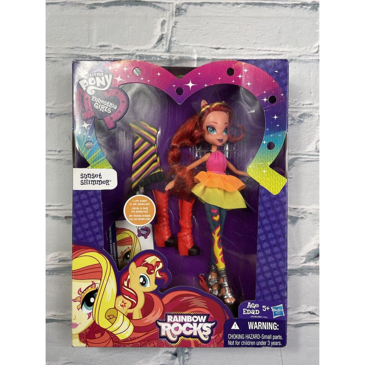 My Little Pony Equestria Girls Sunset Shimmer Rockin` Hairstyle Rainbow Rocks