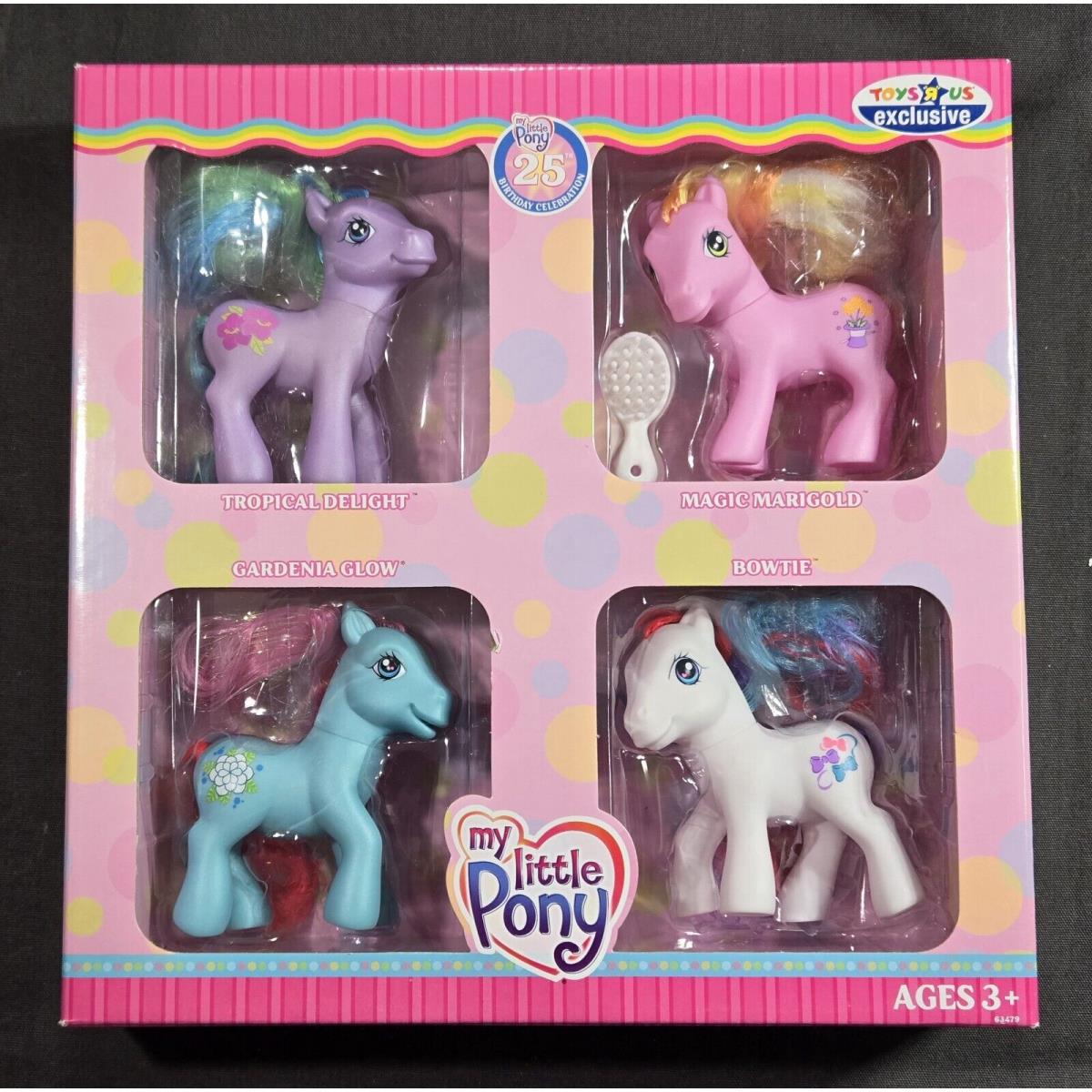 2007 My Little Pony Tru Exclusive 25th Delight Marigold Bowtie Gardenia