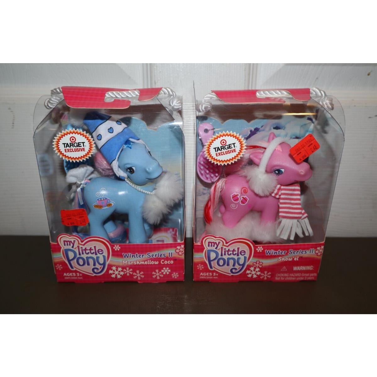 Hasbro My Little Pony Blue Winter Marsh Mellow Coco Mittens Lot of 2