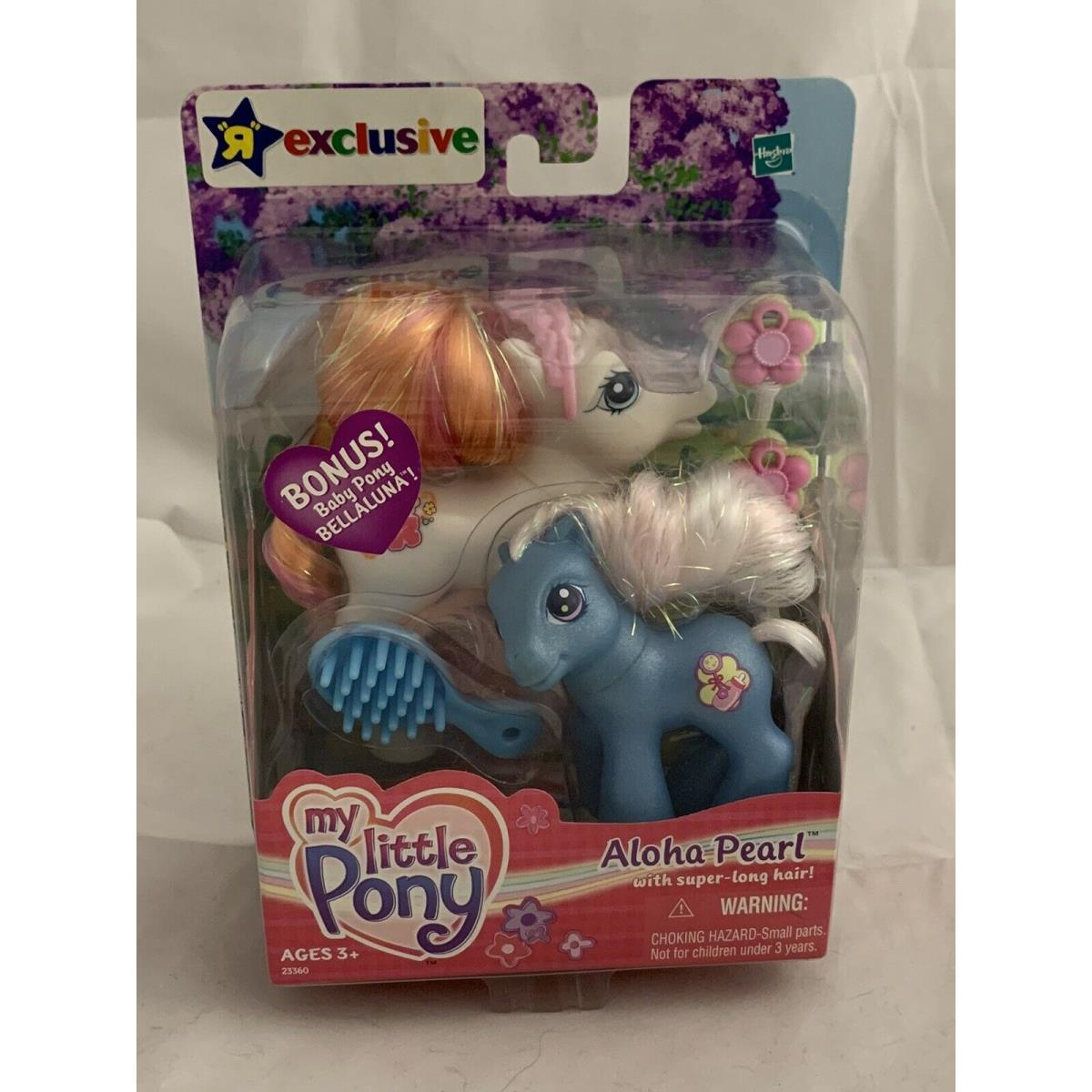 2003 Hasbro Aloha Pearl - My Little Pony - Bonus Bellaluna - Tru Exclusive