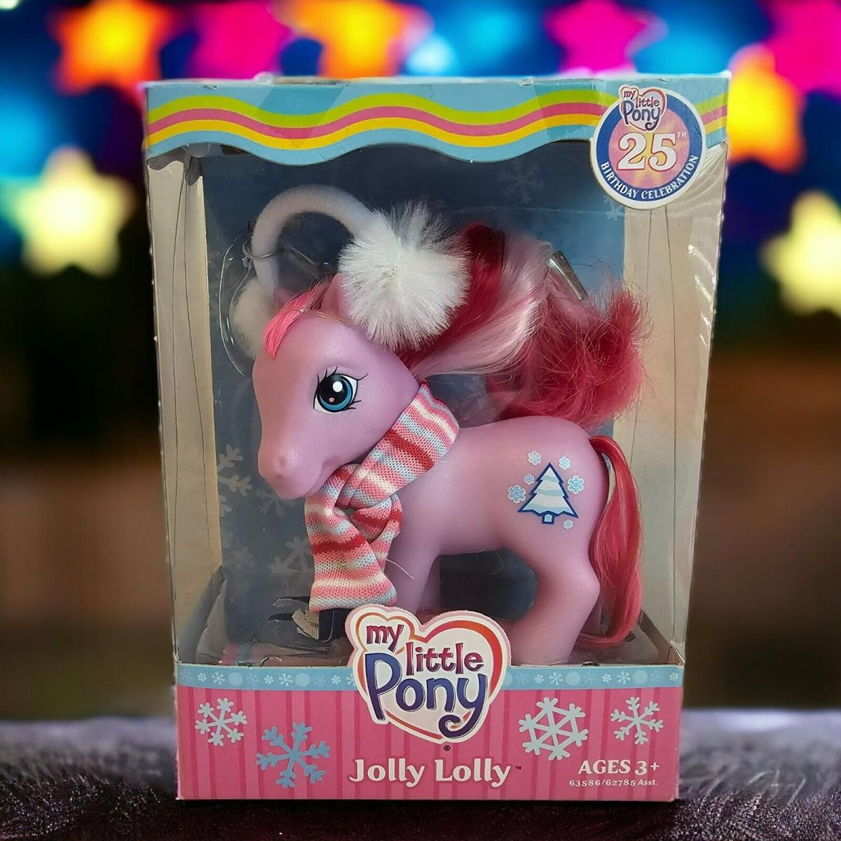 Hasbro My Little Pony Jolly Lolly G3 Brushable Figure 25th Birthday Mlp 2007