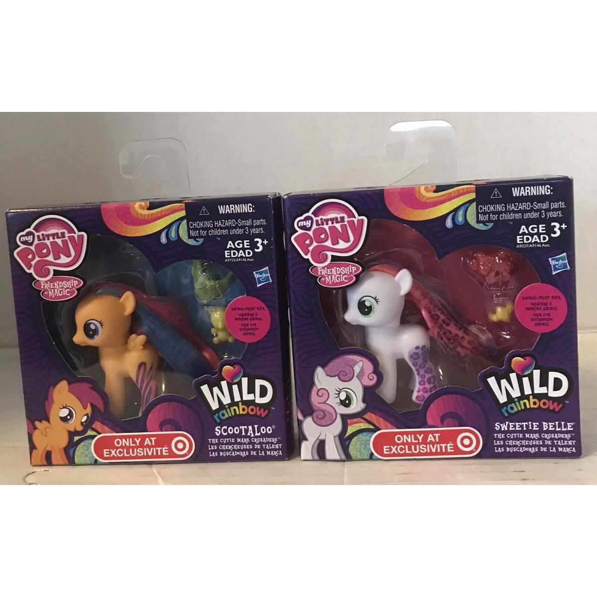 Target Exclusivemy Little Pony G4 Sweetie Belle/scootalo Wild Rainbow-2010-Mint