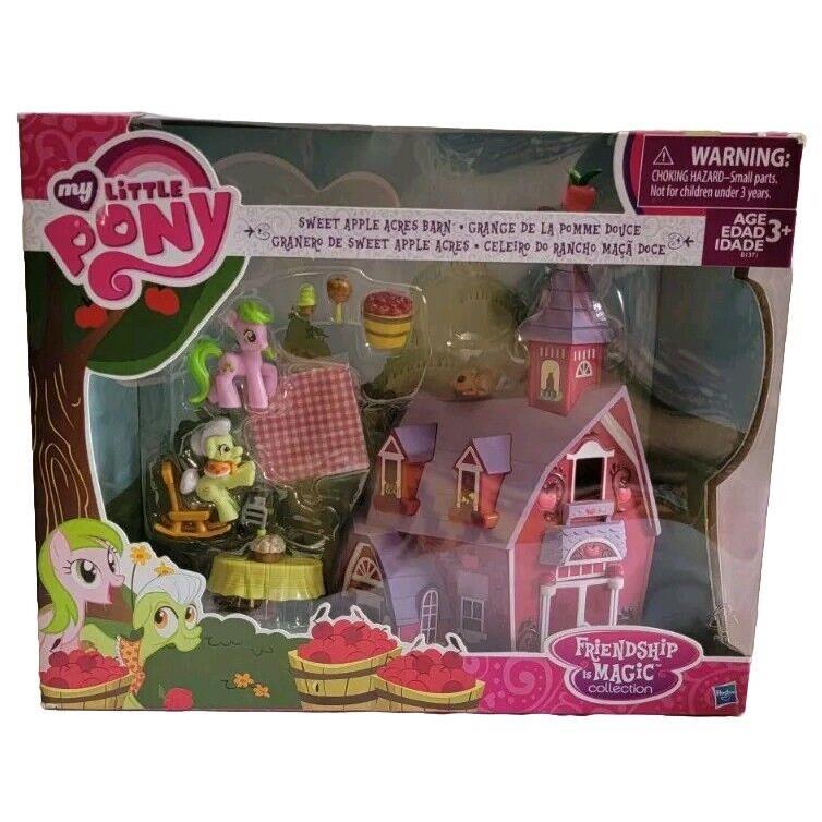 Mlp My Little Pony Sweet Apple Acres Barn Playset Rare