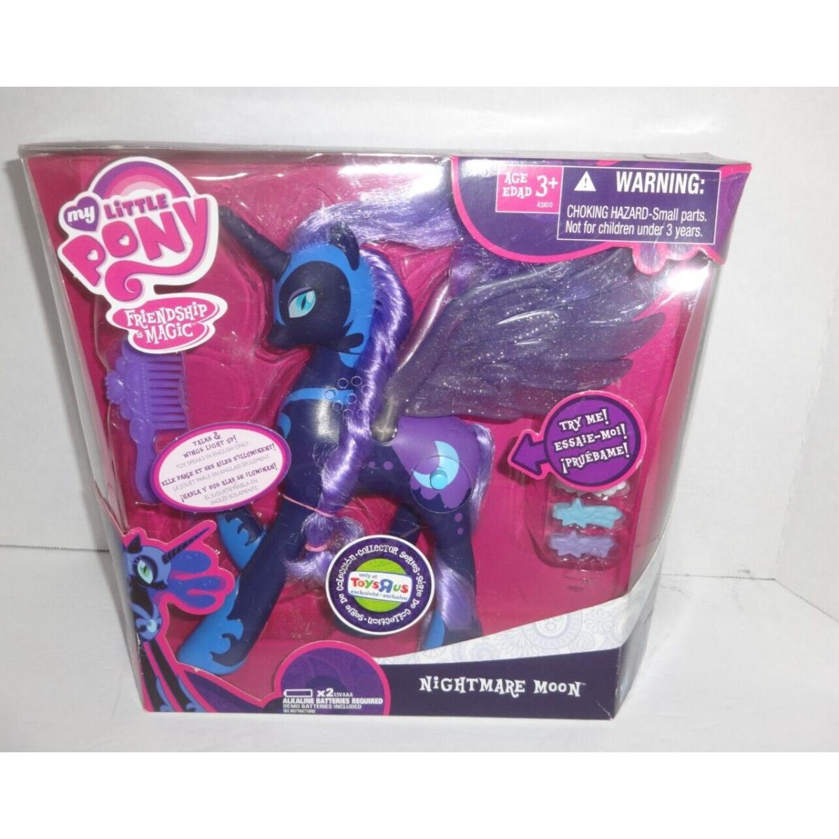 My Little Pony Friendship is Magic G4 Nightmare Moon Toys R Us Talking Luna