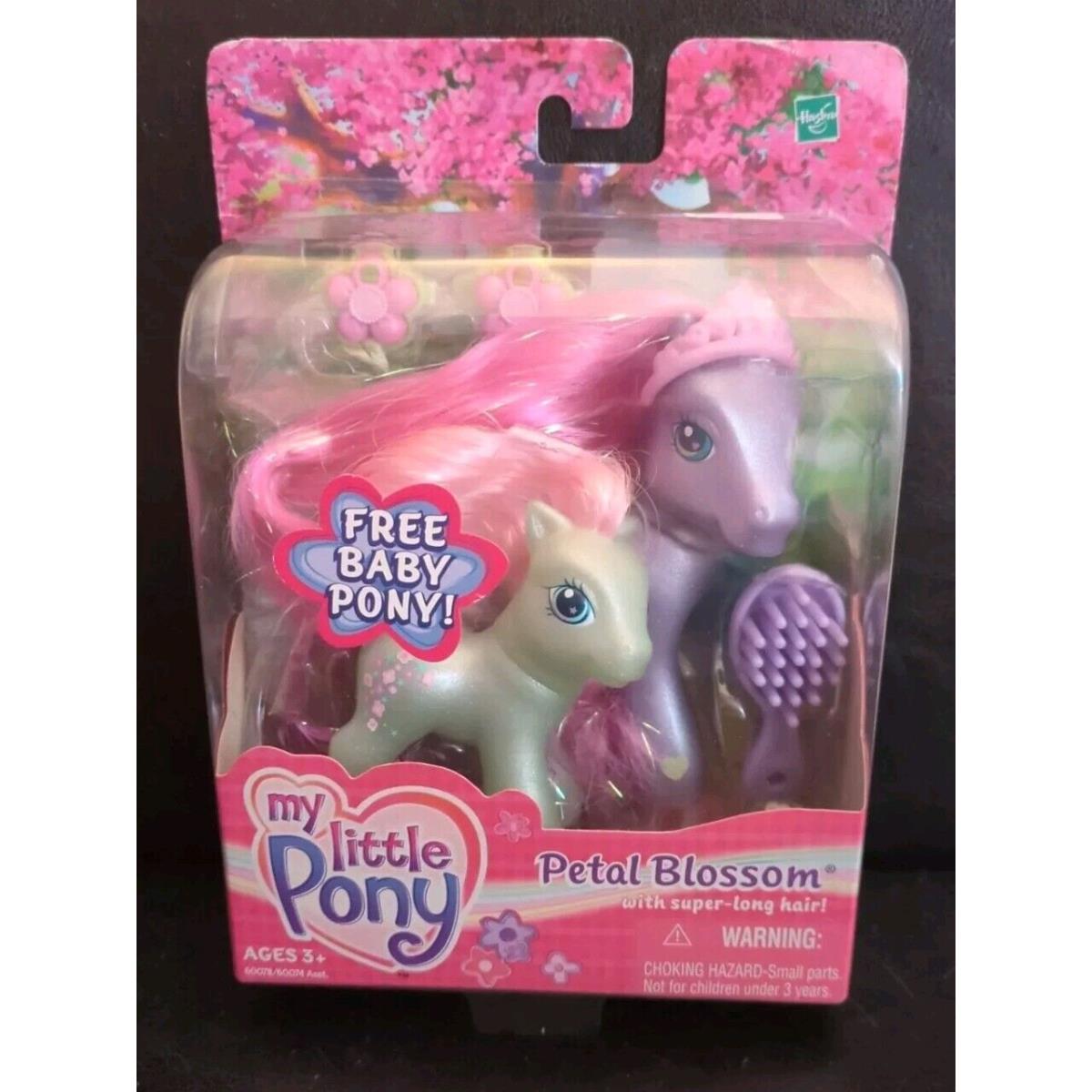 My Little Pony Super Long Hair 60078 Petal Blossom 2003 Hasbro G3 - Nrfb