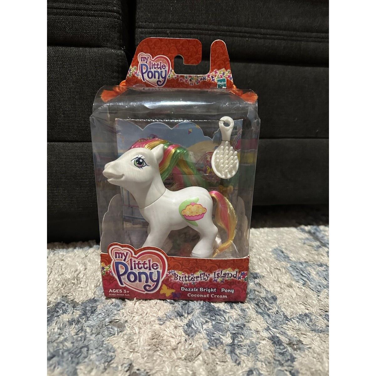 2004 Hasbro MY Little Pony Coconut Cream Toy G3 Mlp Butterfly Island Mip