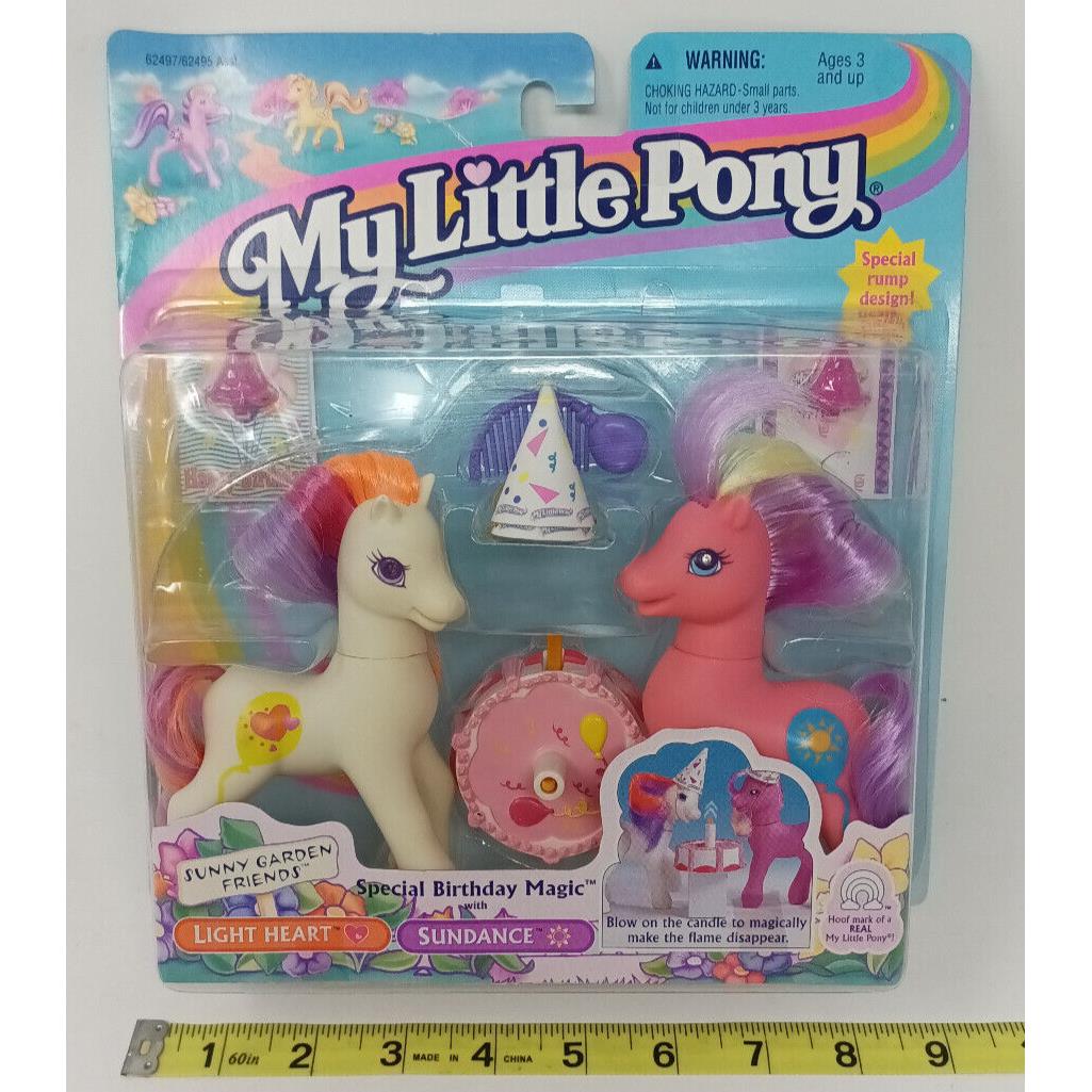 MY Little Pony G2 Special Birthday Magic 1997 Hasbro Light Heart Sundance Mib