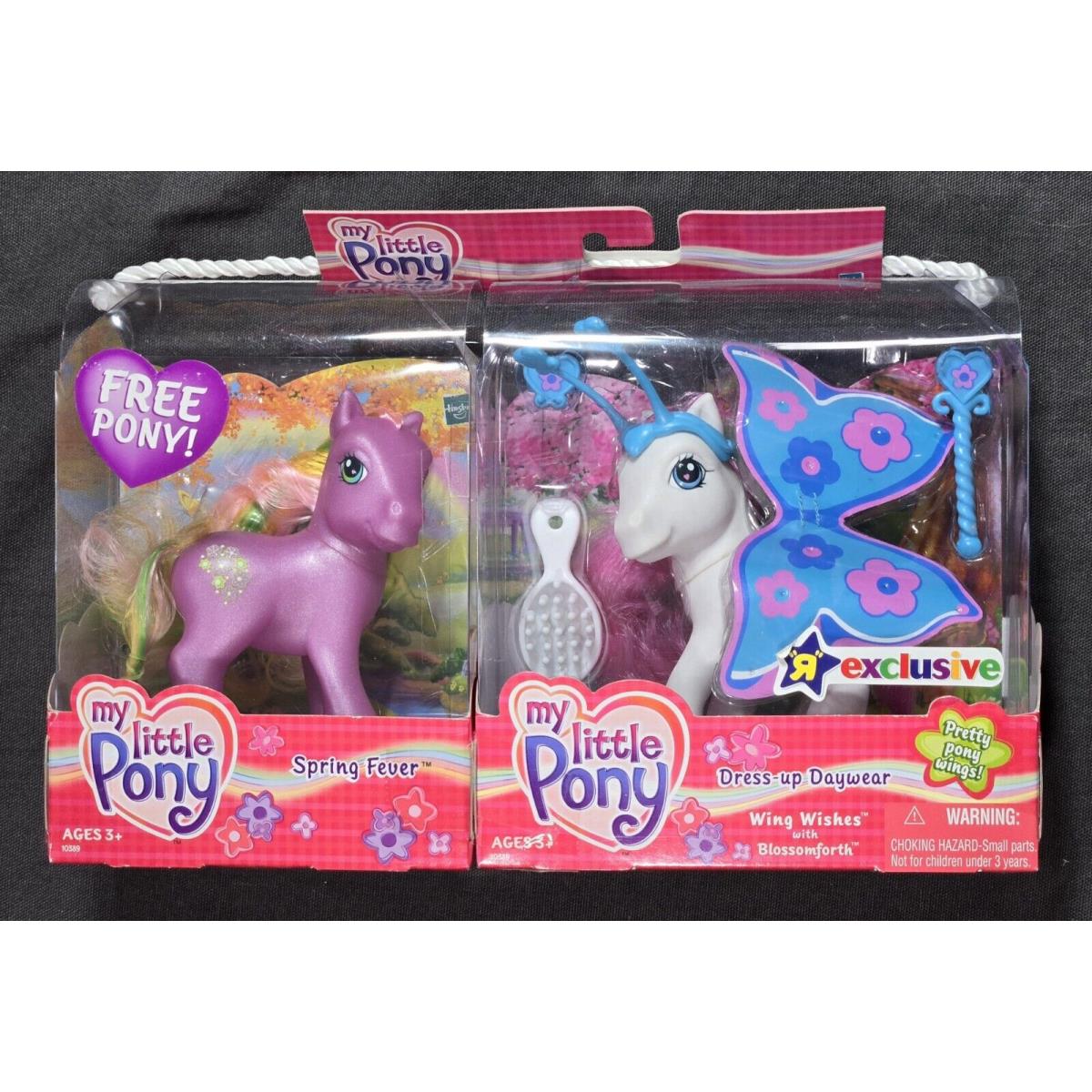 2004 MY Little Pony Wing Wishes Spring Fever Toys R US Set Mlp G3