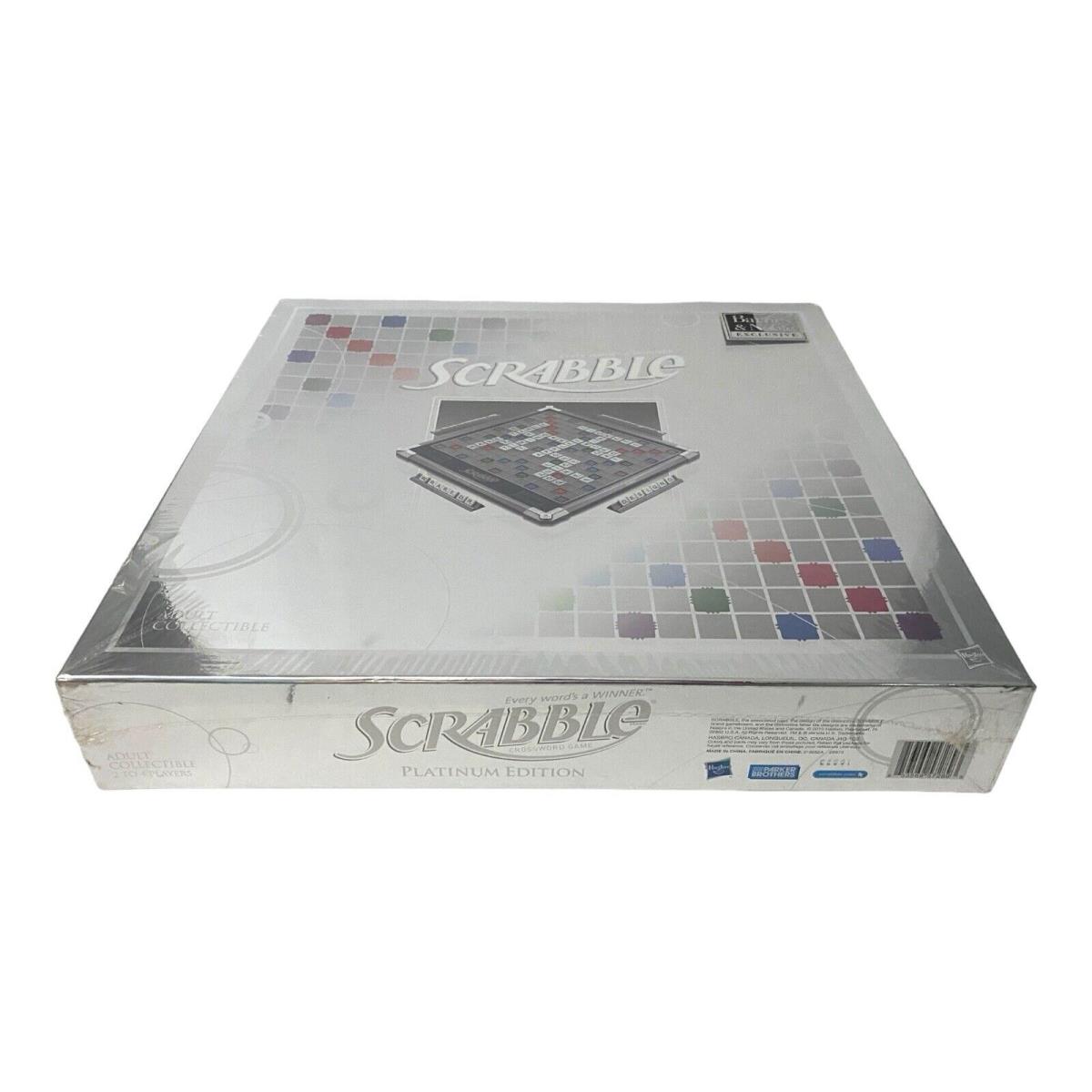 Scrabble Platinum Edition Board Game Hasbro 2010