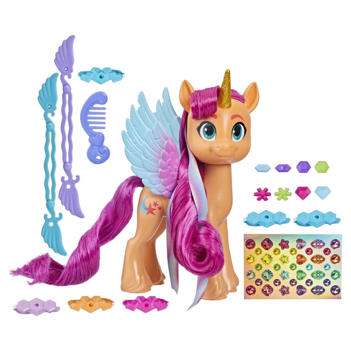 My Little Pony Toys Make Your Mark Toy Ribbon Hairstyles Sunny Starscout 6-Inch