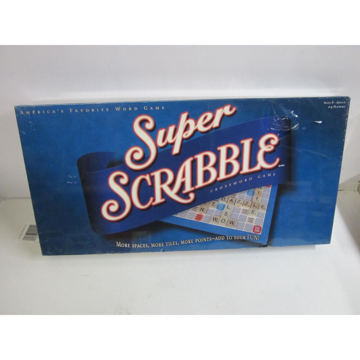 Super Scrabble Word Board Game Winning Moves by Hasbro 200 Tiles